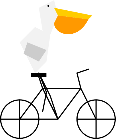 PS Pelican riding a bicycle with Gemini 3.1 Pro High